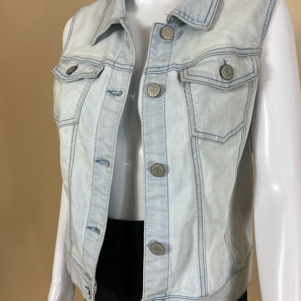 Vintage style jean vest